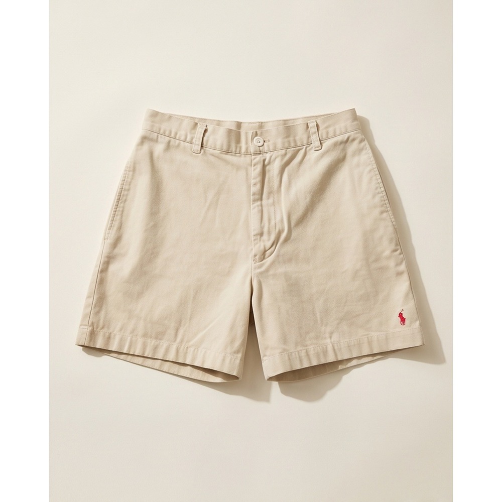 Vintage Ralph Lauren Polo Sport 8 Shorts Womens Beige Chino 90s USA *Spots*